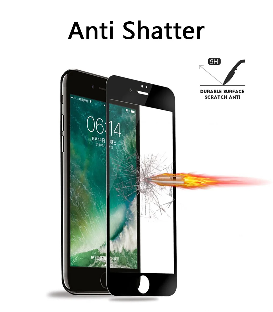 2 шт. для iPhone XS MAX XR X, Защитное стекло для экрана iPhone 7, 8 Plus, защитное стекло, полное покрытие, на iPhone 6S, 6, iPhone 11 Pro