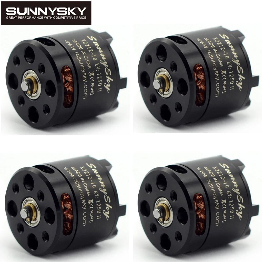 4 шт. Sunnysky X2212 980KV 1250KV 1400KV внешний бесщеточный мотор 2212 для радиоуправляемого