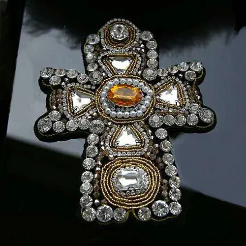 1 шт. стразы из бисера и кристаллов дизайн Креста нашивки крылья аппликация для