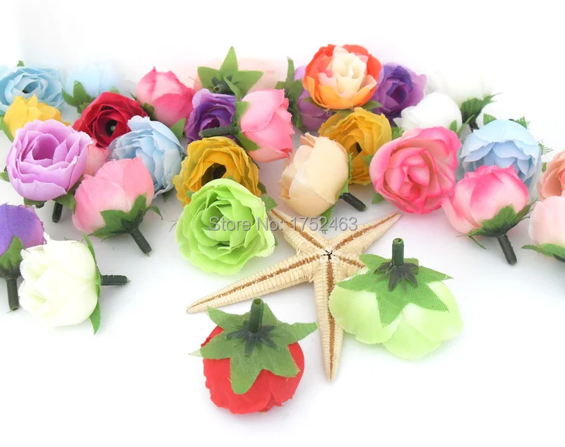 1 шт. искусственная Камелия чайная роза шелковые головки цветов для заколки волос