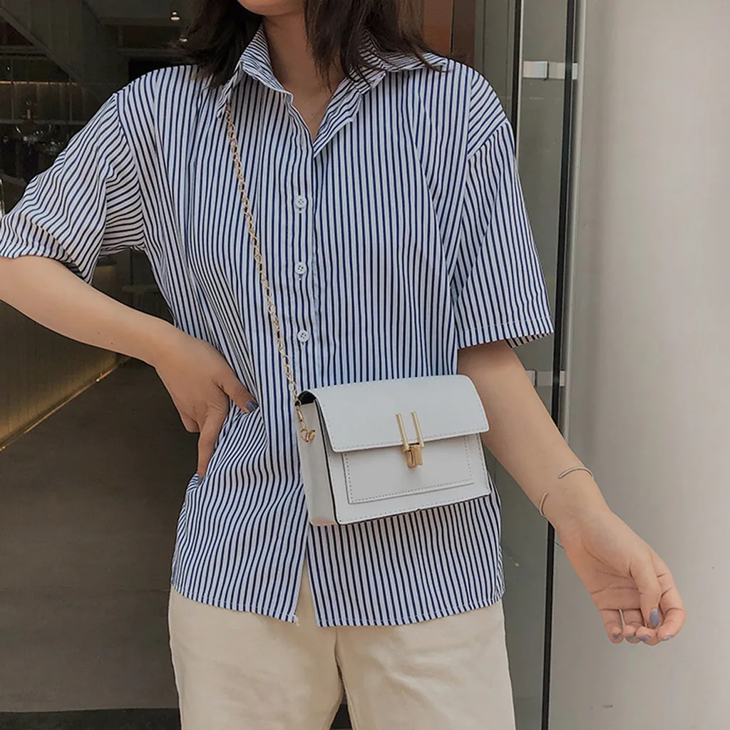 Bags for Women Fashion Hasp Solid Color Chain Shoulder Messenger Phone taschen women bolsa masculina sac femme torebka damska | Багаж и