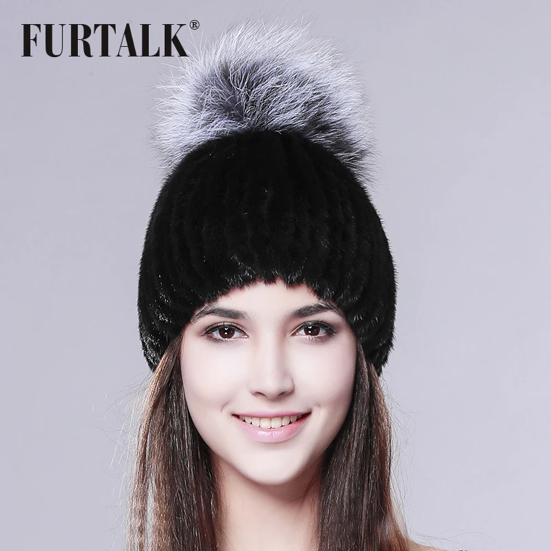 Говорить натуральным норковая меховая шапка зимняя Для женщин Меховая Шапка