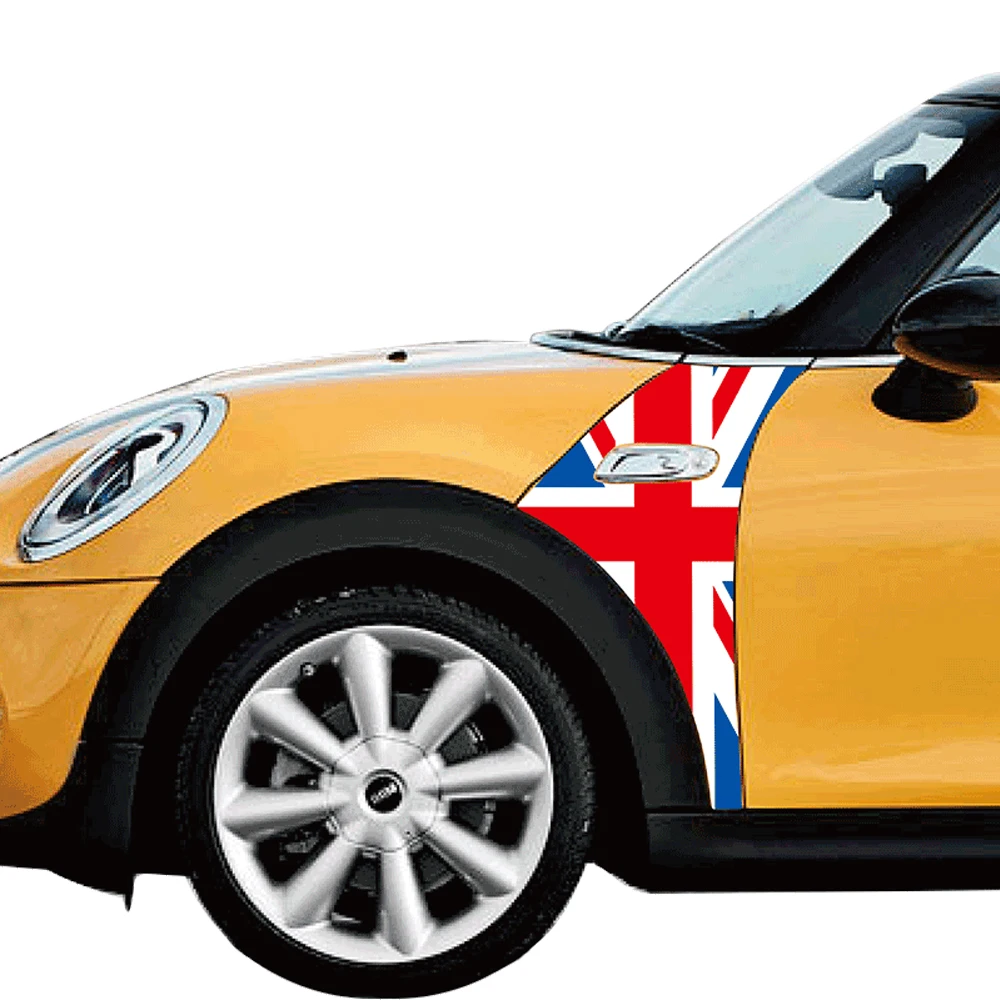 Двухсторонняя наклейка на крыло автомобиля Юнион Джек украшение для Mini Cooper F55 F56