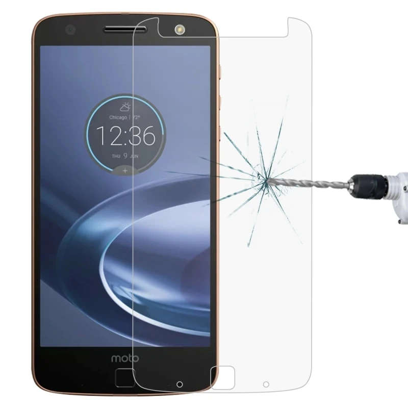Для Motorola Moto Z Force 0 26 мм 9H твердость поверхности 2.5D полное взрывозащищенное