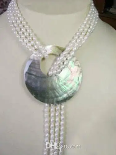 

Selling 2 Rows natural 9-10mm tahitian black pearl necklace 17"-18" LL002>>> free shipping