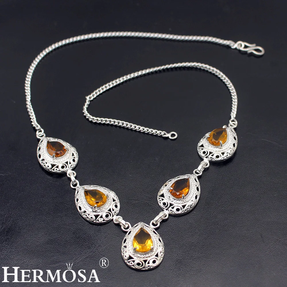 Choose Your Color Multi Stone TopazKunzite Peridot 925 Sterling Silver Chain Necklace Length 19.5 Inch TF254 Free Shipping | Украшения и