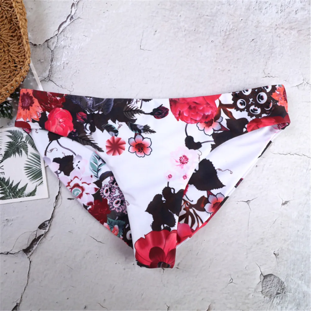 

sexy bikini 2019 printing Camisole Wrap chest Adjustable Breast pad Swimming bikinis swimwear women swimsuit biquini swimwear