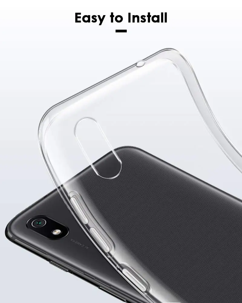 Redmi 7 ультра тонкая прозрачная мягкая термополиуретановая крышка-чехол для Xiaomi 7A 5