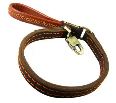 

In a large dog dog rope leash dog chain pet supplies Tibetan Mastiff Rottweiler double thick gold Mao Demu