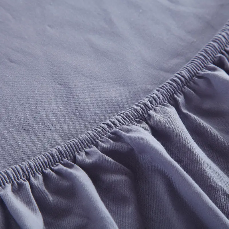 Простыня из 100% хлопка однотонная простыня с эластичной лентой матрац для