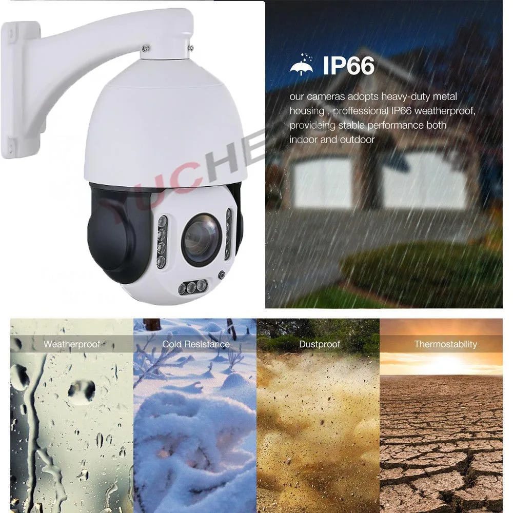 1080p 2MP Беспроводная PTZ IP камера SONY COMS 20X Zoom 4 7 мм 94 Открытый водонепроницаемый IP66