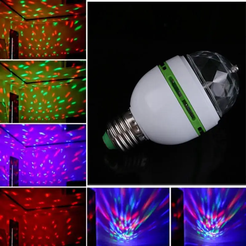 Litake 3 Вт цветной Авто вращающийся RGB светодиодный сценический светильник