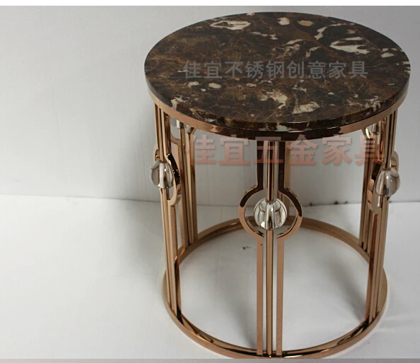 

Gold plated stainless steel tea table