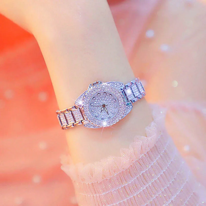 Женские часы из серебра 2019 пробы женские с браслетом стали Montre Femme | Наручные