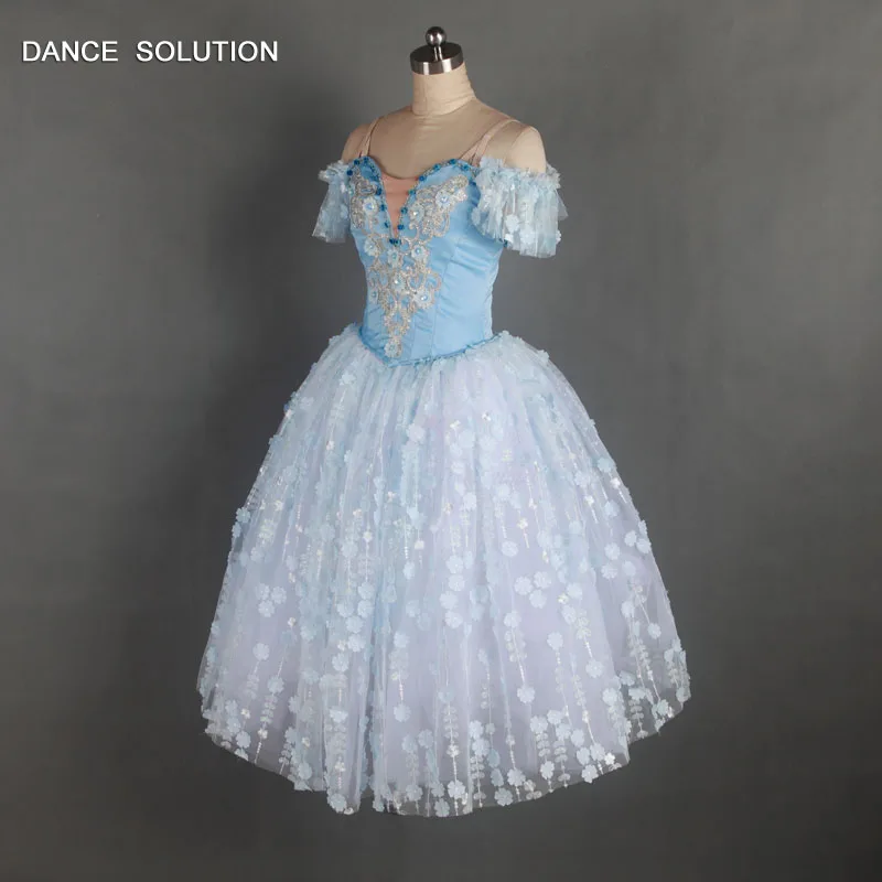 Pale Blue Romantic Ballet Tutu with Spandex Camisole and Tulle Dress Woman &amp Child Dance Costume Ballerina Customize B17027 |