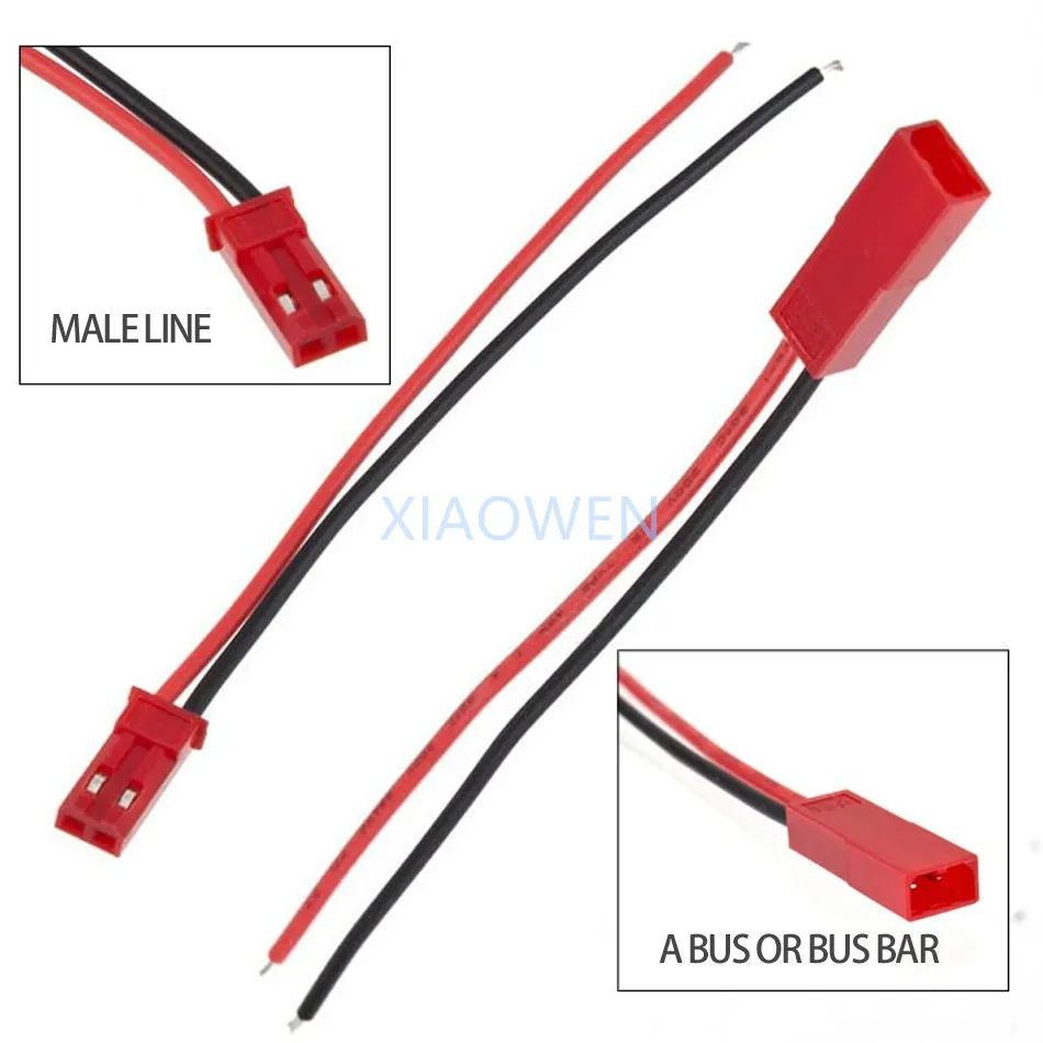 100 шт. 2 Pin JST 100 мм шаг 2,54 мм Мужской и Женский провода разъем кабель для DIY RC Battry модель
