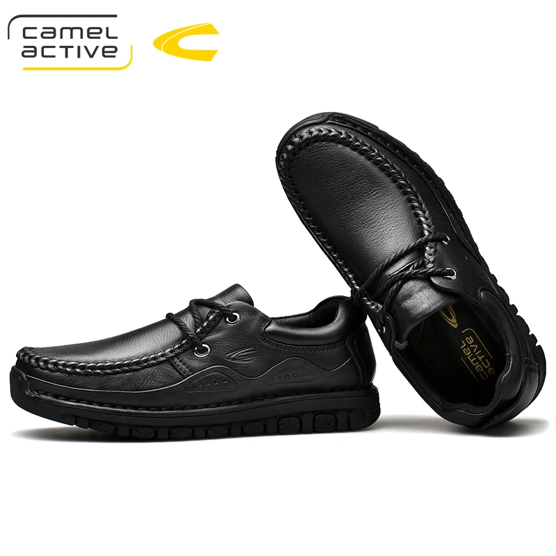 Camel Active New Men Casual Shoes Genuine Leather Lace-up Breathable Soft Autumn Flats Formal Plus Size | Обувь