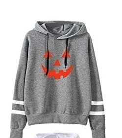 Halloween Pumpkin Printing Hoodie Autumn Stripe Long Sleeve Harajuku Drawstring Sweatshirt Sudaderas Mujer Korean Style Rz* | Женская