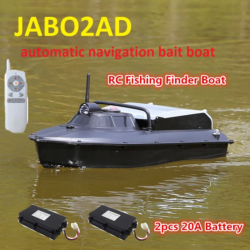 

JABO 2AD 20A 10A RC Bait Boat Fish finder GPS Auto Navigation with Releasing hook&Nesting Lure GPS Autopilot Fish Finder RCBoat