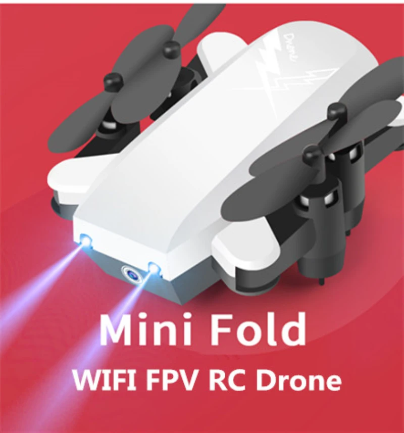 Мини складной Радиоуправляемый Дрон Wi Fi FPV летательный аппарат с фиксированной