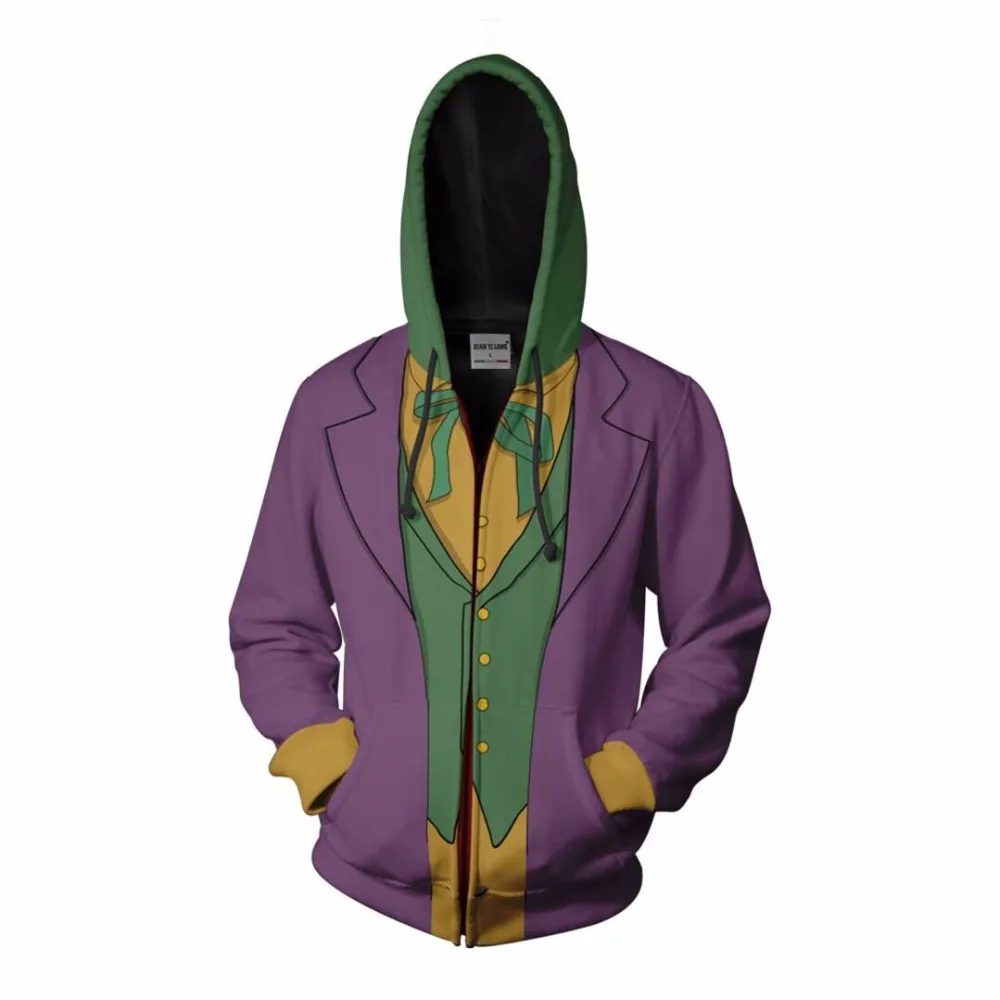 Men and women Suicide Squad Harley Quinn Cosplay Costumes Harley Quinn Sweatshirt Fashion zipper Hoodie School uniforms Jackets - Цвет: sytle5