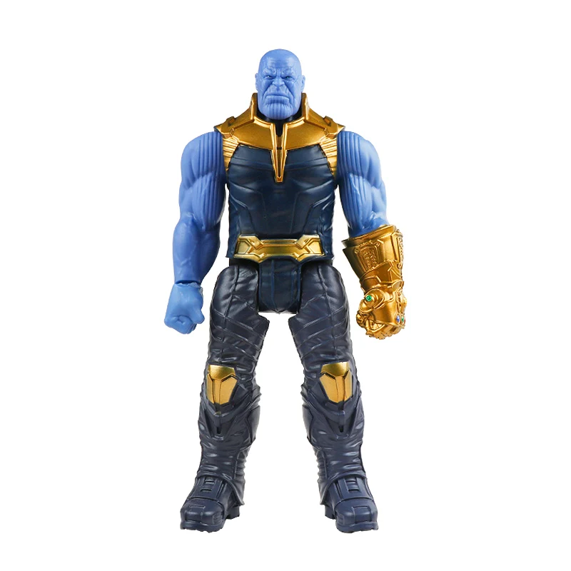 thanos no box 30 см Marvel Мстители 4 конечная игра игрушка танос Халк человек паук Железный человек Тор Росомаха Черная пантера Веном фигурка ребенка - Цвет: thanos no box