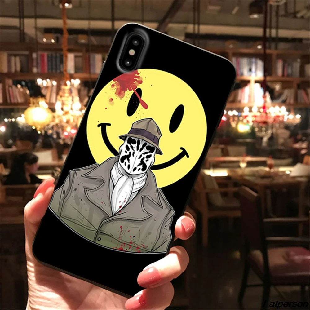 US TV Watchmen для Samsung s8 s9 s10plus S7 Edge черный мягкий силиконовый чехол iPhone XR X XS MAX 5S 6s 7 8plus |