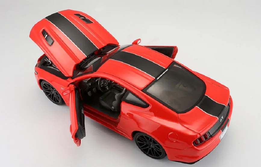 Maisto 1:24 2015 Ford Mustang GT 5 0 красная литая под давлением модель гоночный автомобиль
