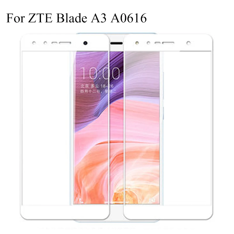 Ультратонкое защитное закаленное стекло для экрана ZTE Blade A3 A 3 A0616 2 шт. полная