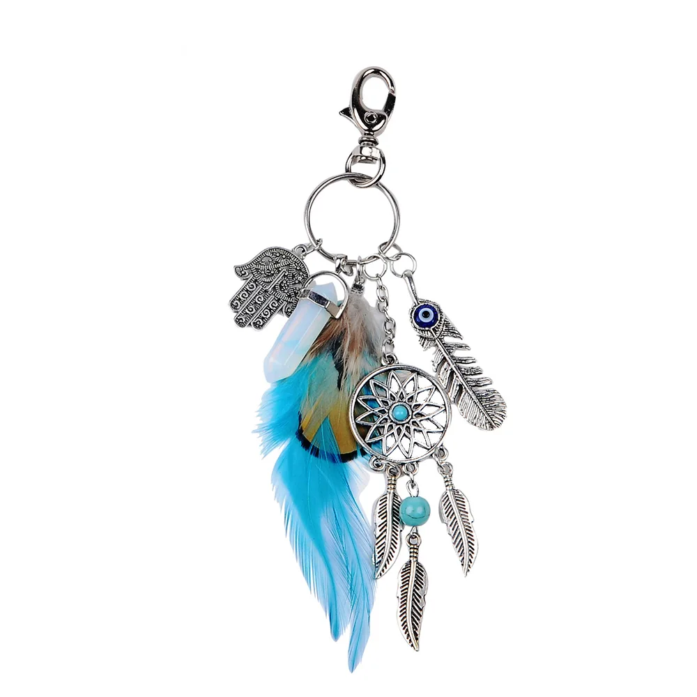 Artilady dreamcatche брелок для ключей boho ювелирные изделия перо брелок для женщин ювелирные изделия подарок