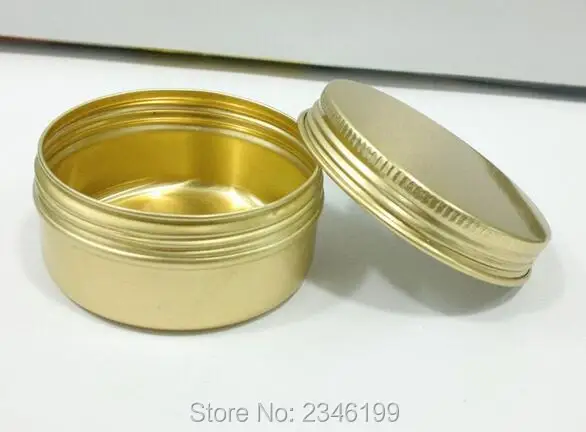 

80G 80ML Aluminum Cream Jar, Pink Gold Color Cosmetics Cream Packing Box, Tea Packing Pot, Tin Can, 50pcs/lot