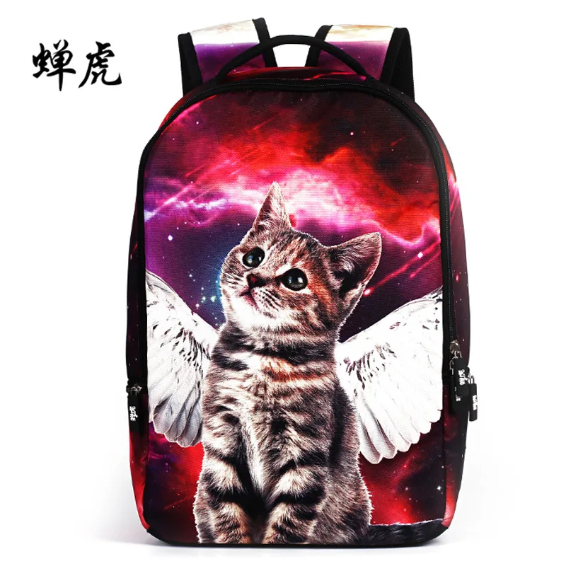 2019 новая горячая распродажа женский рюкзак с тиснением в виде кошек ангела
