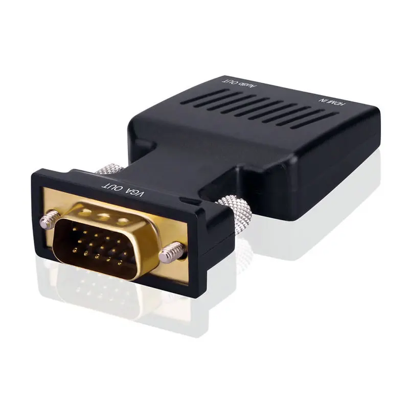HDMI для VGA поддержка 1080 P с чипом более стабильный аудио кабель HD адаптер |