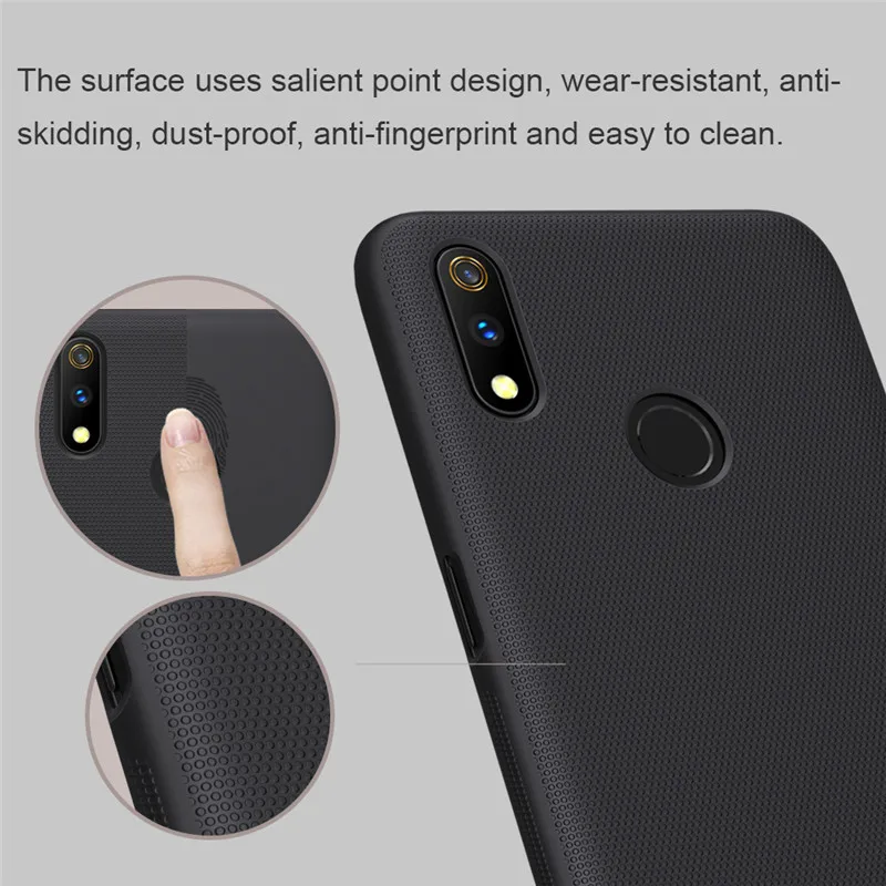 Оригинальный матовый чехол Nillkin для OPPO Realme 3 Pro жесткая задняя защитная оболочка X