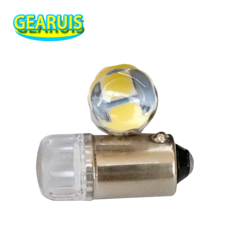 100 шт. BA9S T4W LED 2 2835 SMD Римский столбец точечный объектив автомобильная лампа 7