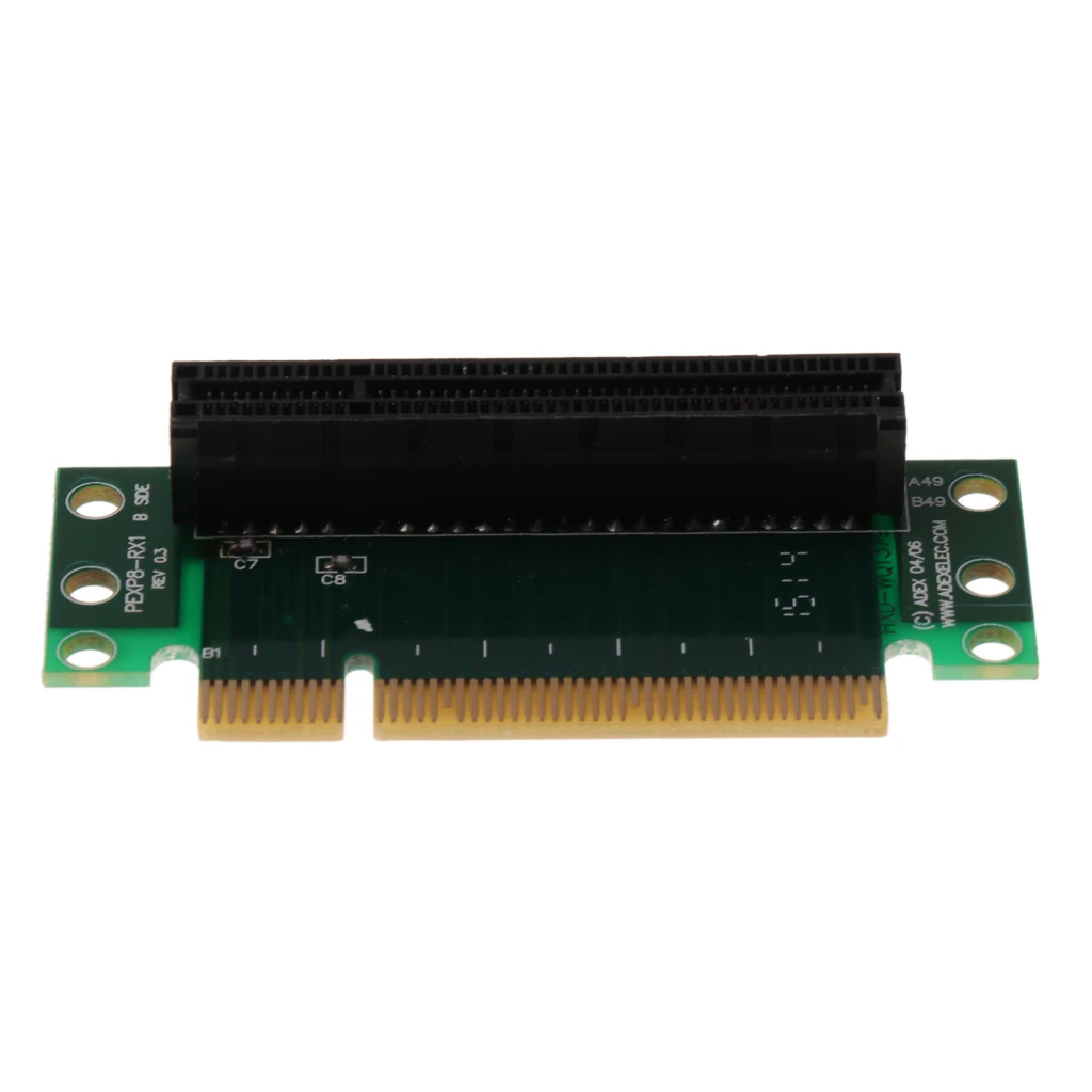 Адаптер PCI Express E 8X переходная карта под углом 90 для серверного корпуса 1U/2U|Платы