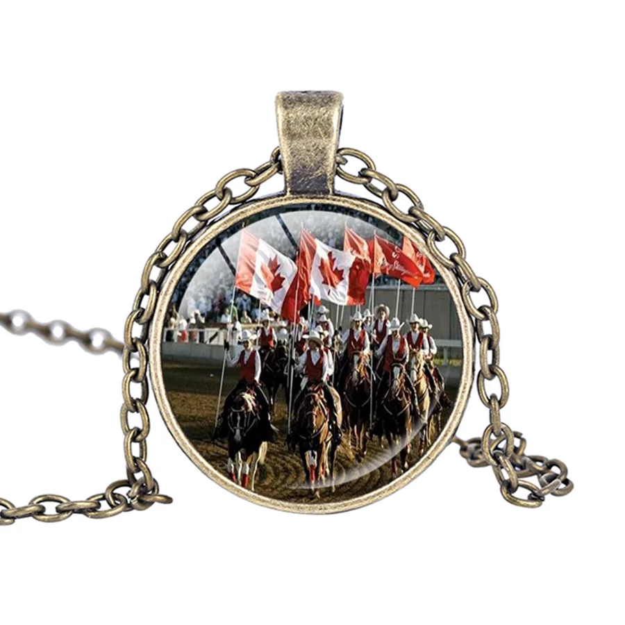 Калгари Stampeders ожерелье вентилятор подарок Stampede фанаты ковбоев кулон ручной