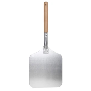 Алюминиевая Лопата для пиццы 58 см с деревянной ручкой, подъемник для пиццы, Тернер для пиццы, терка для пирожных, хлеба, пиццы, переноска в духовку, термостойкая кухня
