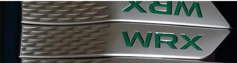 2 шт./компл. для Субару WRX ИППП 3D знак украшение автомобиля Fender юбка Наклейка Автомобильные наклейки на крылья стайлинга автомобилей - Цвет: Plating GREEN