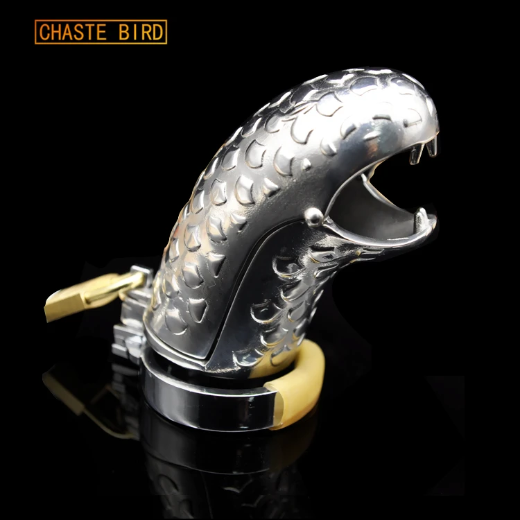 Новинка устройство Chaste Bird из нержавеющей стали змея с головой змеи кольцо для
