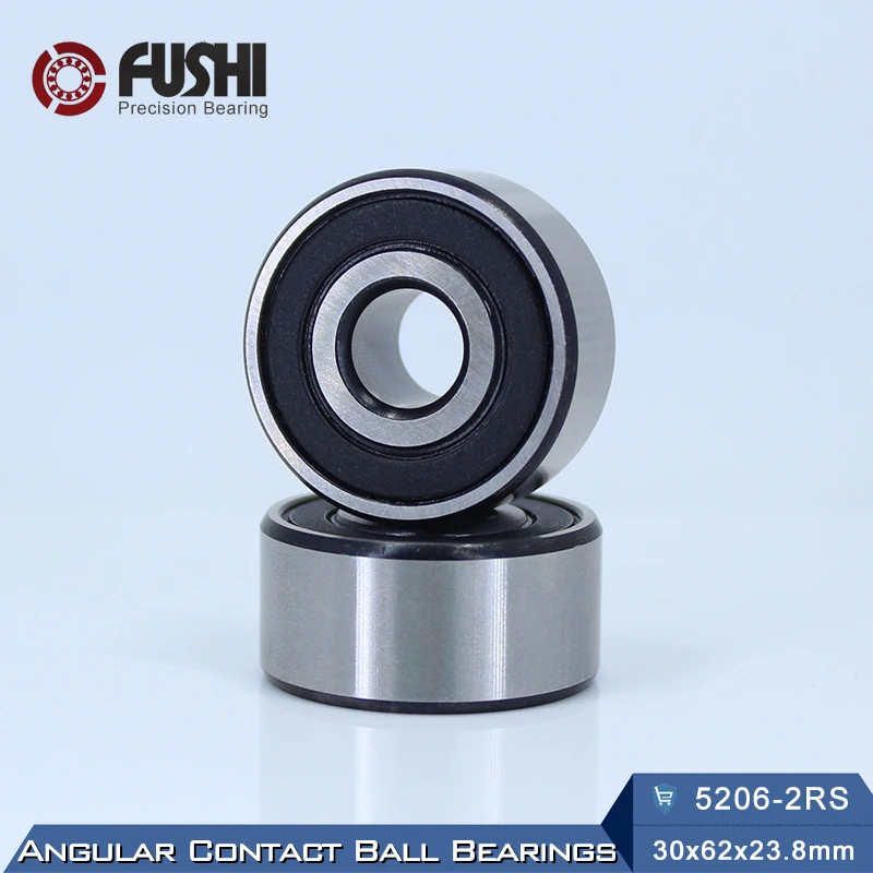 5206 2RS Подшипник 30x62x23 8 мм (1 шт.) осевой двухрядный угловой контакт 5206RS 3206 3056206