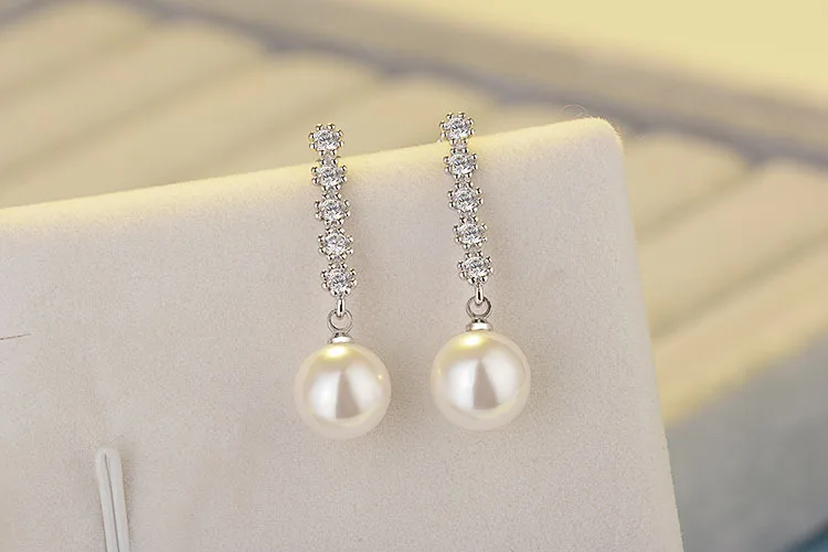 Женские серьги подвески с кристаллами 10 мм|dangling earrings for women|dangle earringsfashion dangle |