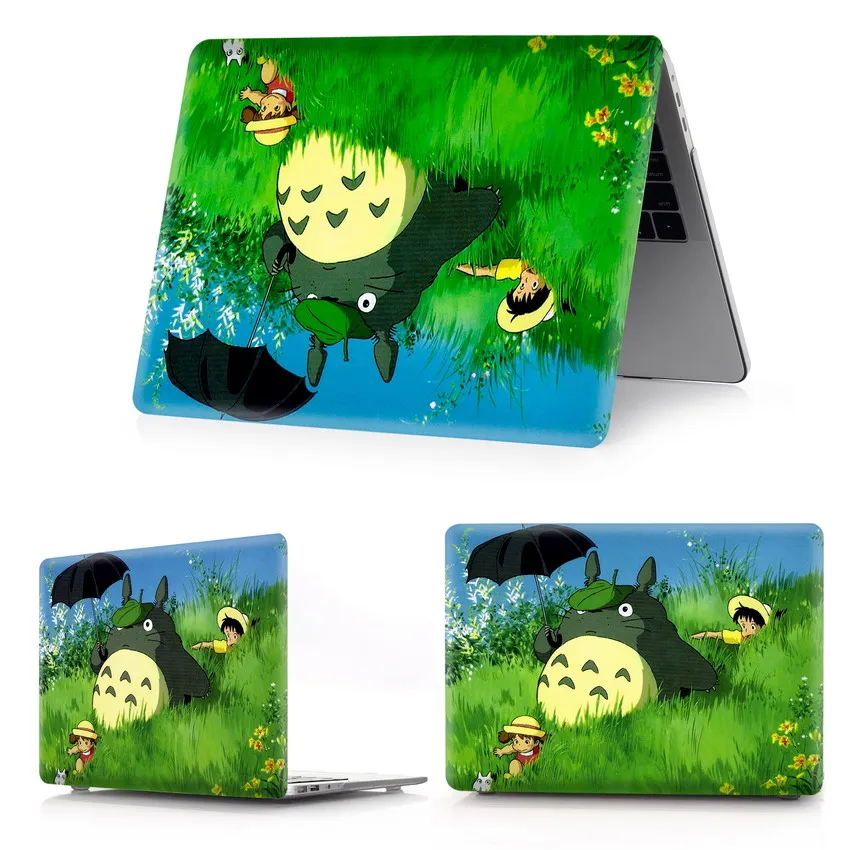 dongman Totoro Чехол для ноутбука с цветной печатью Тоторо для Macbook Air 11 13 Pro retina 12 13 15 дюймов для New Air 13 или New Pro 13 15 - Цвет: dongman Totoro