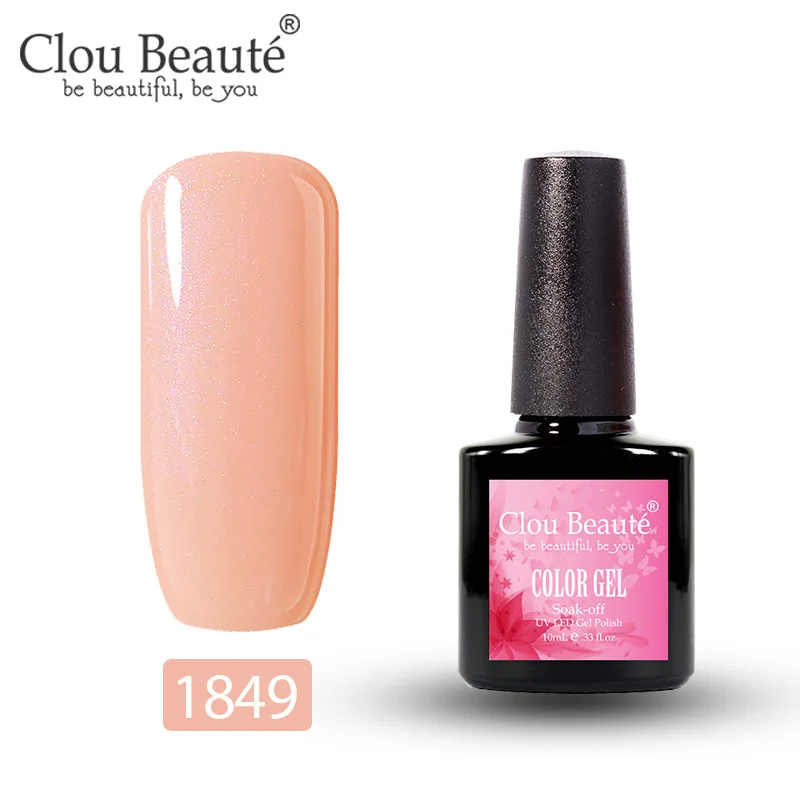 Clou Beaute Гель-лак для ногтей 10 мл УФ светодиодный полуперманентный лак Soak Off Gallak Гибридный гвоздь дизайн основа верхнее покрытие Гель-лак для ногтей - Цвет: 1849