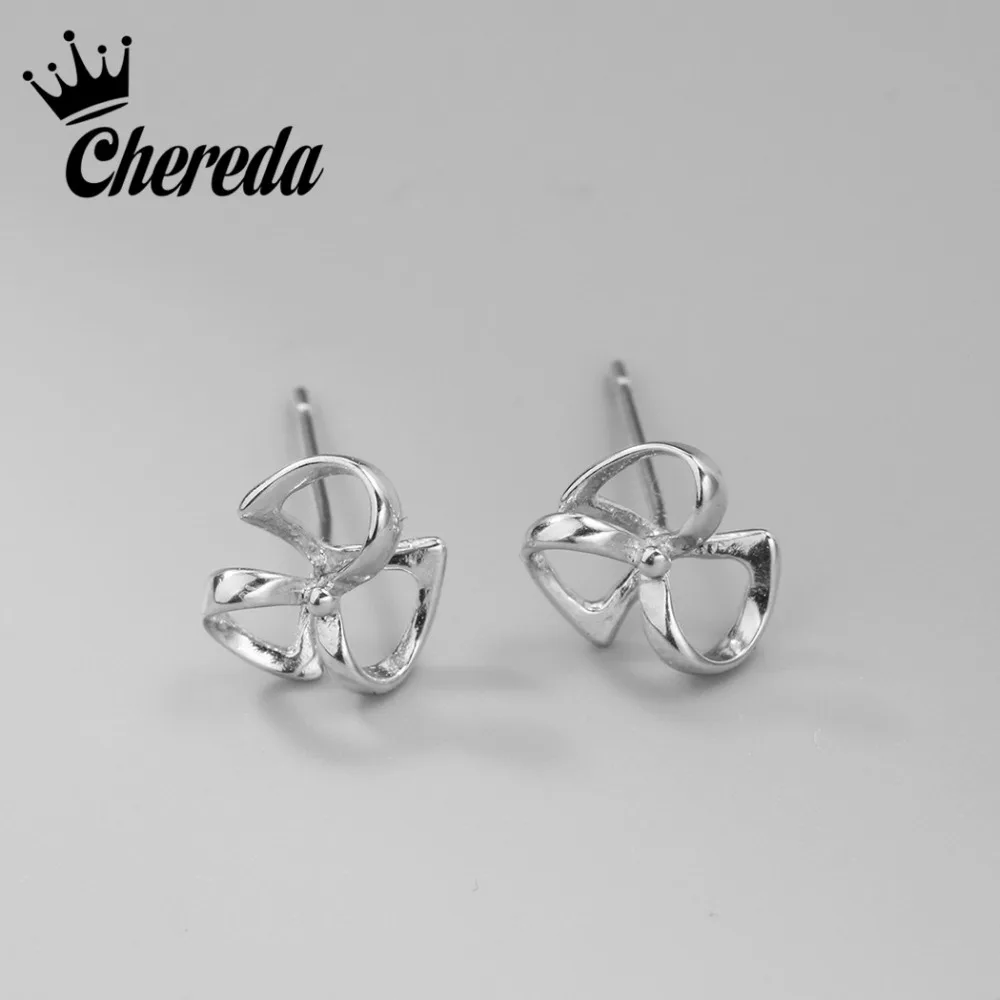 Модные серьги гвоздики Chereda милые детские ювелирные изделия с маленькими