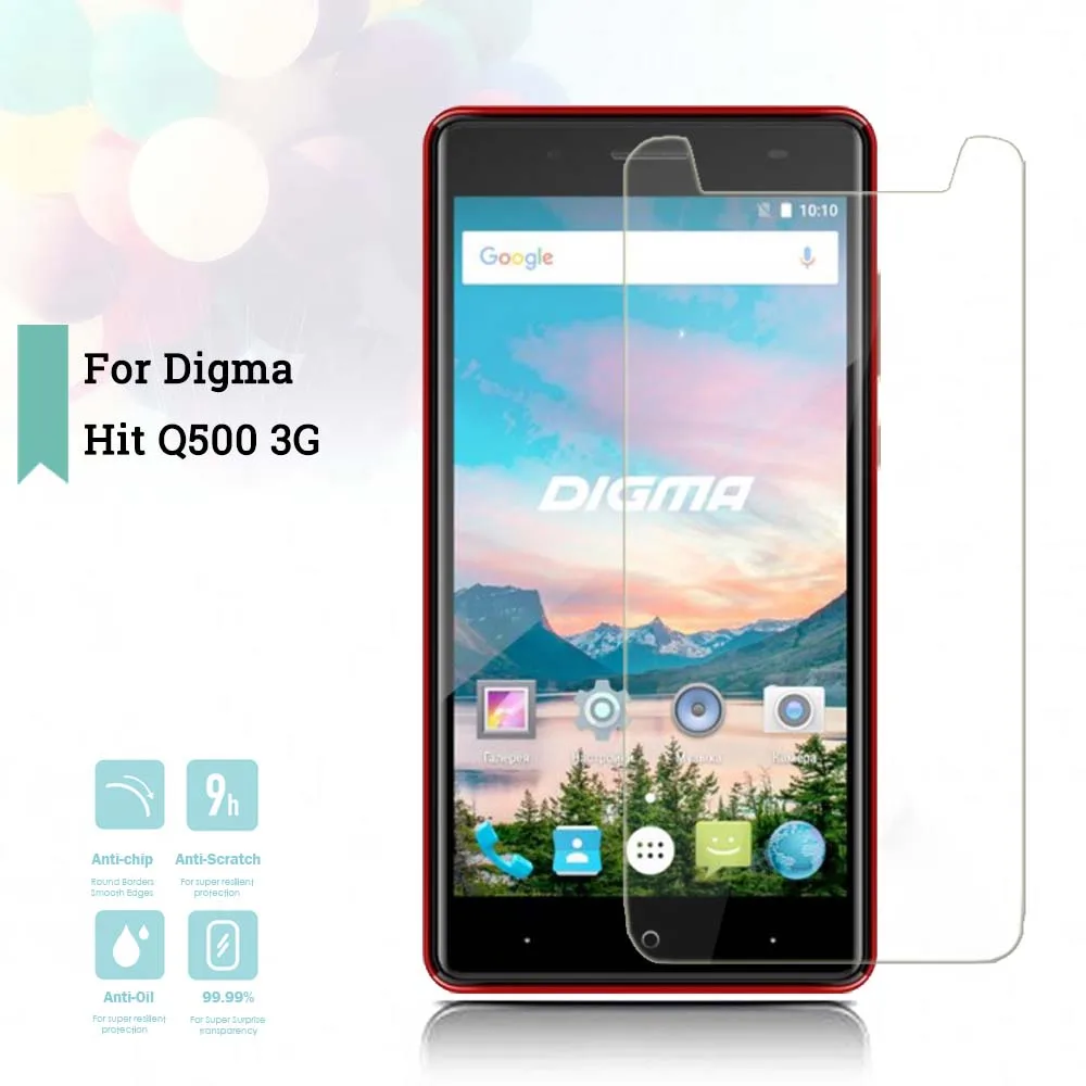 2.5D 0 26 мм ультратонкое защитное покрытие из закаленного Стекло Digma хит Q500 3g