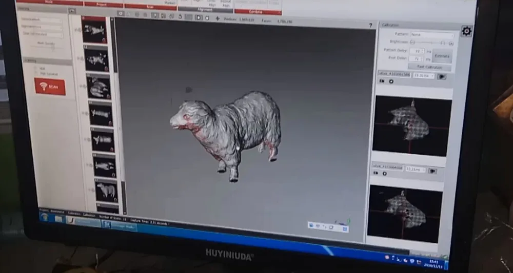 Промышленный 3D сканер Бесконтактный поверхности быстрая скорость сканирования