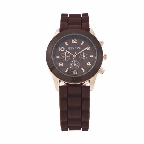 Wholesale Fashion Colorful Unisex Watch Men Women Geneva Silicone Jelly Gel Quartz Analog Sports Wrist Free Shipping F1 | Наручные часы
