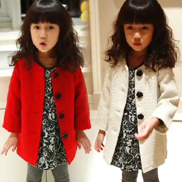 baby girl coat child long-sleeve outerwear 2014 spring and autumn woolen overcoat top 2 - 7 o | Мать и ребенок