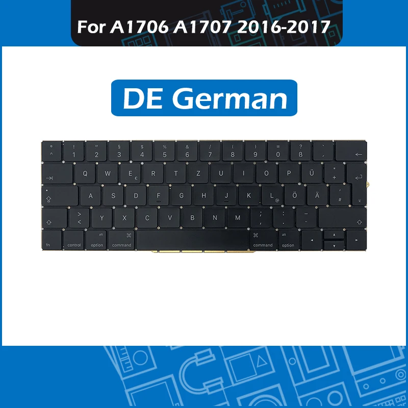 Новая сменная клавиатура A1706 A1707 с немецкой раскладкой для Macbook Pro Retina 13 &quot15&quot